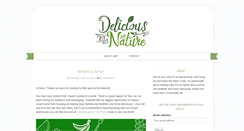 Desktop Screenshot of deliciousbynature.com